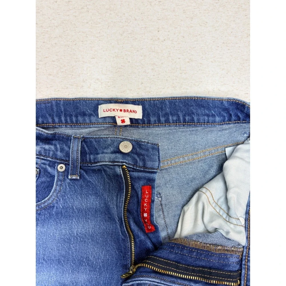 Lucky Brand Mens Medium Wash Straight Leg Denim Jeans Blue Size 31x28